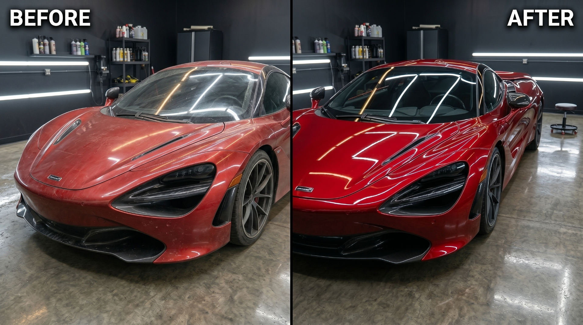 McLaren 720S before and after